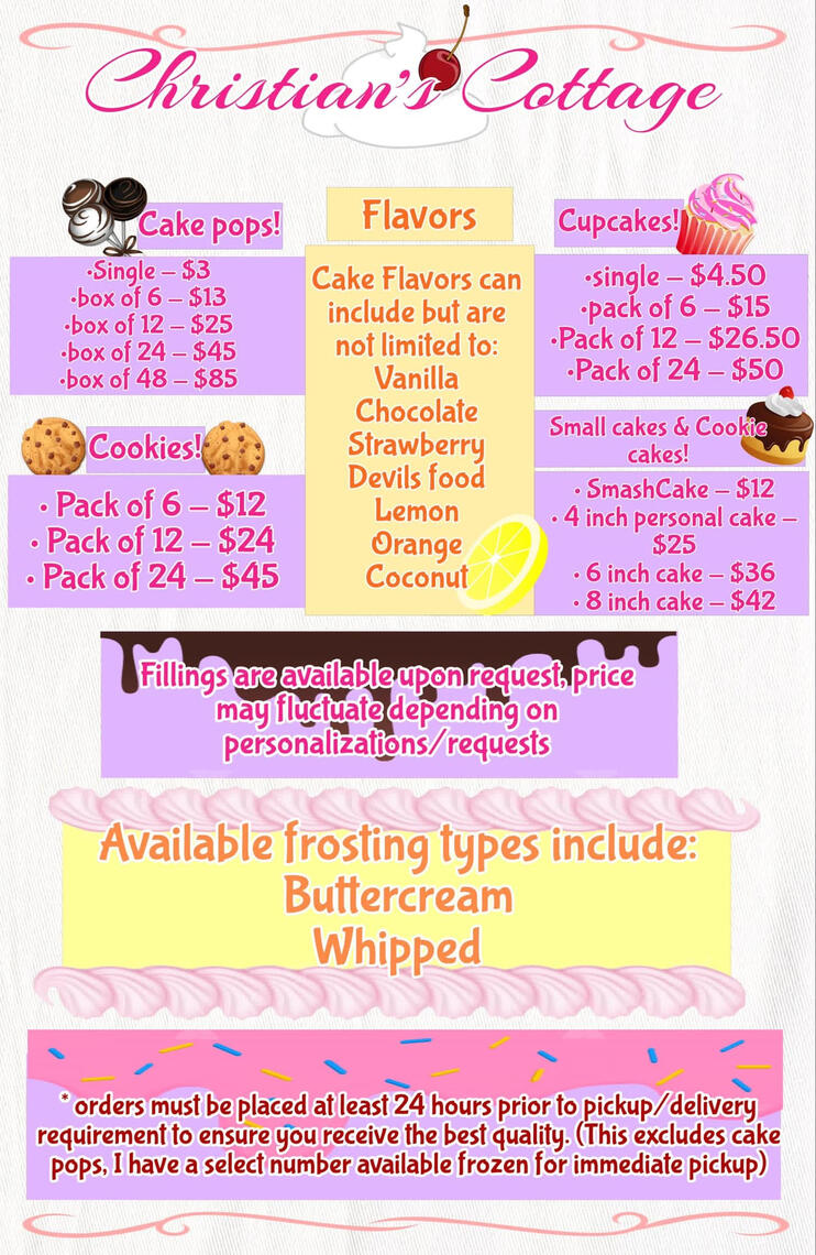 Buisness ad/menu detailed-$100